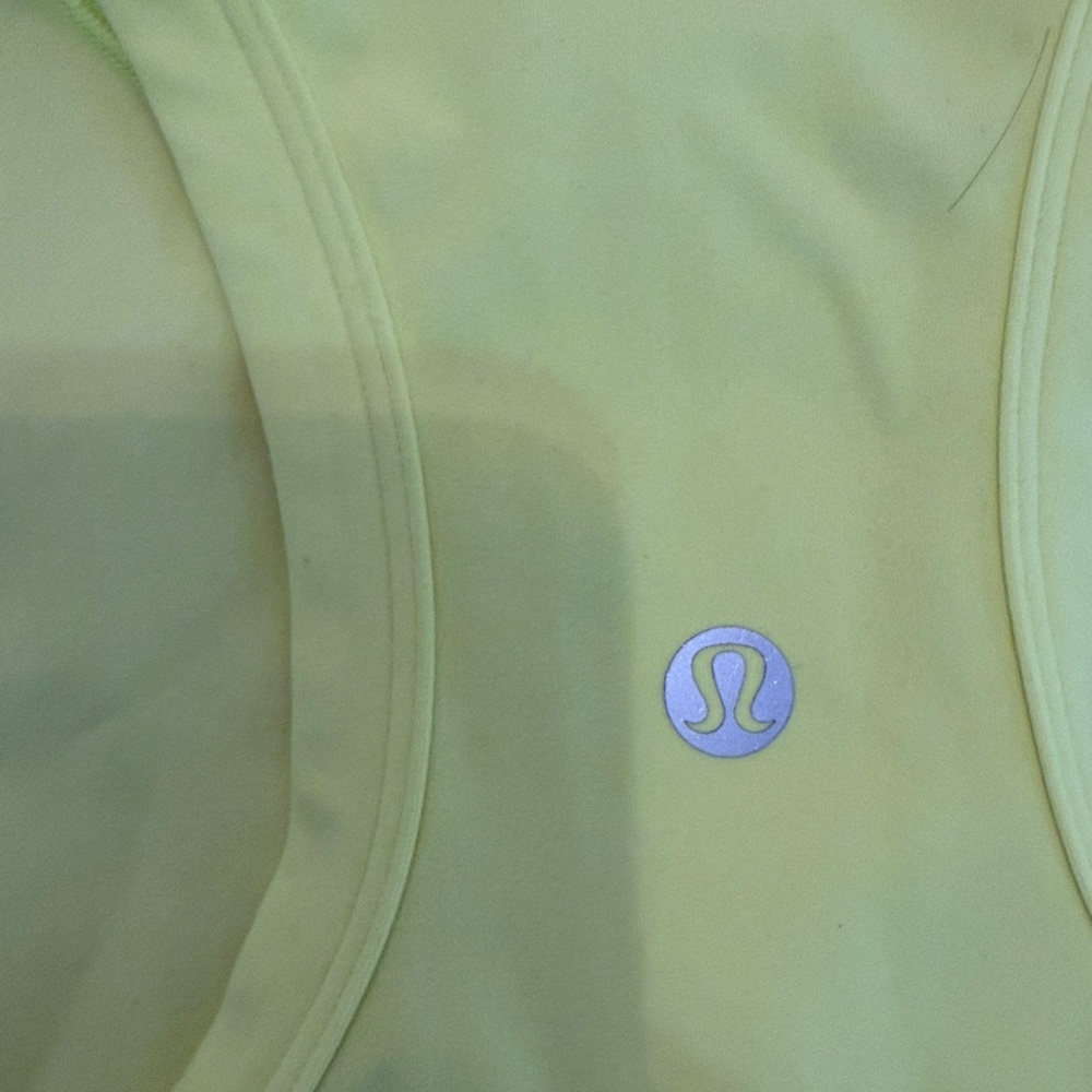 Lululemon Neon Yellow Racerback Tank Top - Picture 3 of 4